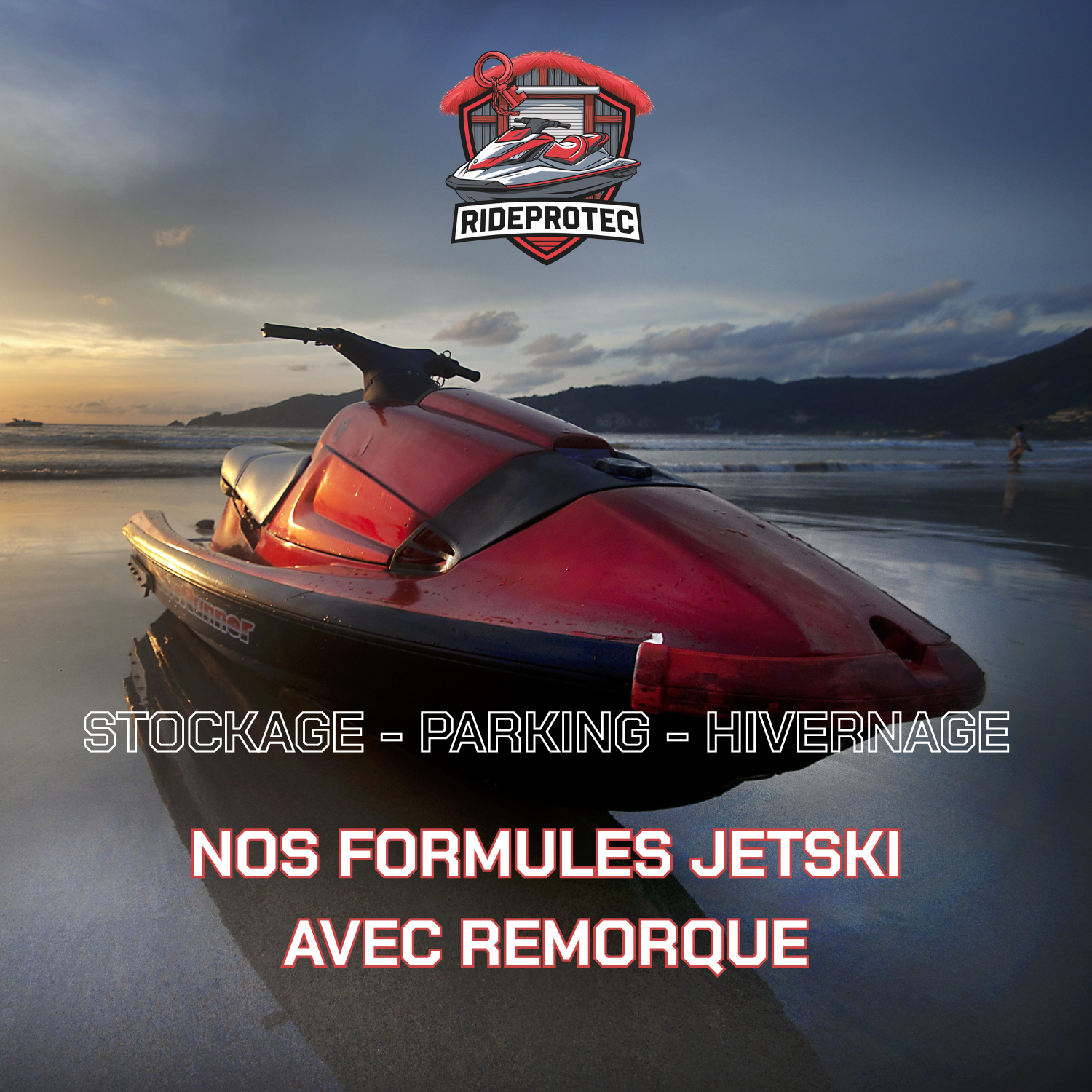 JETSKI AVEC REMORQUE